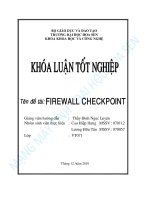 Khóa luận tốt nghiệp Firewall Checkpoint