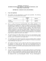 Tài liệu METHODS FOR ORGANIC CHEMICAL ANALYSIS OF MUNICIPAL AND INDUSTRIAL WASTEWATER doc