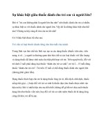 Tài liệu Sự khác biệt giữa thuốc dành cho trẻ em và người lớn? pptx