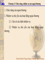 Tài liệu Chức năng nhiệm vụ ngoại thương pdf
