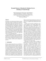 Tài liệu Dynamic Resource Allocation for Database Servers Running on Virtual Storage pptx