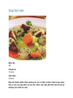 Tài liệu Súp thịt viên doc