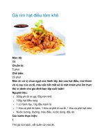 Tài liệu Gà rim hạt điều tôm khô pptx
