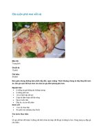 Tài liệu Gà cuộn phô mai xốt cà doc
