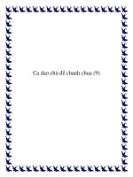 Tài liệu Một số bài ca dao chủ đề chanh chua hay pot