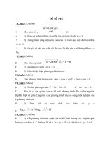 Tài liệu Đề thi thử đại học môn toán năm 2013 - THPT Lý Thường Kiệt - Hải Phòng - Đề số 142 doc