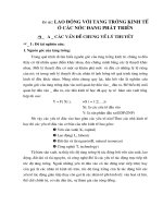 lao động với tăng trưởng kinh tế ở các nước đang phát triển