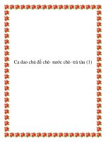 Tài liệu Một số bài ca dao chủ đề chè- nước chè- trà tàu doc