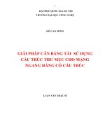 giải pháp cân bằng tải sử dụng cấu trúc thư mục cho mạng ngang hàng có cấu trúc