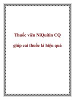 Tài liệu Thuốc viên NiQuitin CQ giúp cai thuốc lá hiệu quả doc