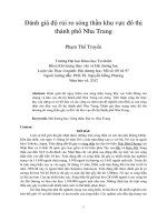 Đánh giá độ rủi ro sóng thần khu vực đô thị thành phố nha trang