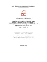 Nghiên cứu các giải pháp công nghệ phân tán dữ liệu và ứng dụng quản lý nhân sự phân tán trong cơ quan nhà nước lào