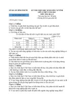 Tài liệu KỲ THI CHỌN HỌC SINH GIỎI CẤP TỈNH LỚP 12 THPT NĂM 2012 MÔN THI: ĐỊA LÍ doc