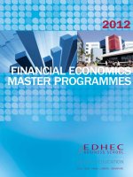 Tài liệu MASTER PROGRAMMES FINANCIAL ECONOMICS 2012 docx