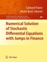 Tài liệu Numerical Solution of Stochastic Differential Equations with Jumps in Finance pdf