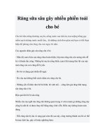 Tài liệu Răng sữa sâu gây nhiều phiền toái cho bé docx