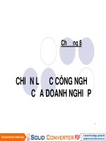 Tài liệu CHIẾN LƯỢC CÔNG NGHỆ CỦA DOANH NGHIỆP pot
