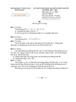 Tài liệu ĐỀ THI TUYỂN SINH VÀO LỚP 10 THPT NĂM HỌC 2013 – 2014 - SỞ GIÁO DỤC VÀ ĐÀO TẠO CHUYÊN NINH THUẬN docx