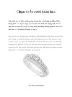 Tài liệu Chọn nhẫn cưới hoàn hảo potx