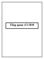 Tài liệu Tổng quan về CRM docx