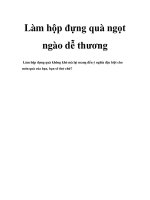 Tài liệu Làm hộp đựng quà ngọt ngào dễ thương ppt