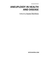 Tài liệu Aneuploidy in Health and Disease Edited by Zuzana Storchova doc