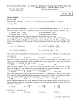 Tài liệu Đề thi - Đáp án môn Vật lí - Tốt nghiệp THPT Giáo dục thường xuyên ( 2013 ) Mã đề 482 docx