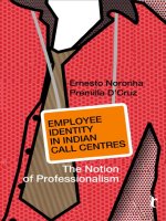 Tài liệu Employee Identity in Indian Call Centres: The Notion of Professionalism pptx