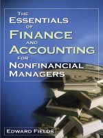 Tài liệu THE ESSENTIALS OF FINANCE AND ACCOUNTING FOR NONFINANCIAL MANAGERS doc