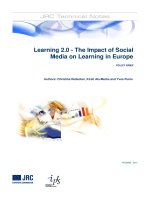 Tài liệu Learning 2.0 - The Impact of Social Media on Learning in Europe ppt