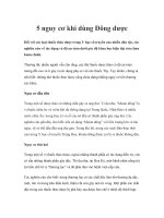 Tài liệu 5 nguy cơ khi dùng Đông dược pptx