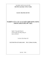 nghiên cứu các luật kết hợp song song trong khai phá dữ liệu