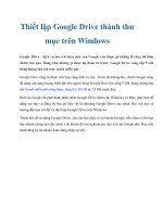 Tài liệu Thiết lập Google Drive thành thư mục trên Windows pptx
