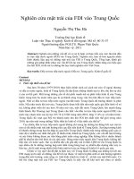 Nghiên cứu mặt trái của FDI vào trung quốc