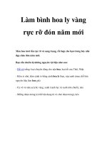 Tài liệu Làm bình hoa ly vàng rực rỡ đón năm mới pptx