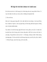 Tài liệu Bí kíp bỏ túi khi chăm trẻ sinh non pot