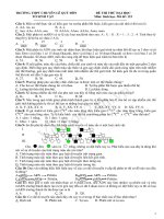 Tài liệu TRƯỜNG THPT CHUYÊN LÊ QUÝ ĐÔN ĐỀ THI THỬ ĐẠI HỌC Môn: Sinh học. Mã đề: 123 pot