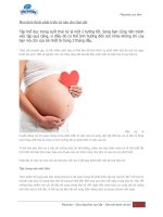 mẹo giúp kích thích trí não khi mang thai