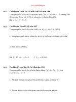 Các bài toán đường thẳng oxy 1997-2012