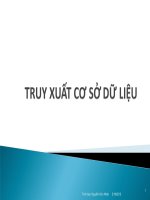 Truy suất cơ sở dữ liệu