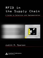 rfid in the supply chain a guide to selection and implementation
