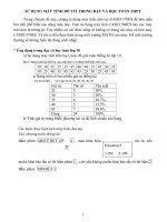 SỬ DỤNG MÁY TÍNH BỎ TÚI TRONG DẠY VÀ HỌC TOÁN THPT