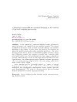 a literature survey of active machine learning in the context of natural language processing