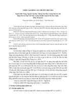 Chọn lọc một số chỉ tiêu năng suất của vịt m15 (MT3)