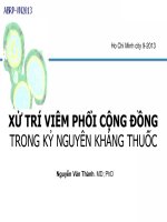 Xử trí viêm phổi cộng đồng trong kỷ nguyên kháng thuốc