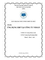 Ứng dụng ERP tại công ty vissan