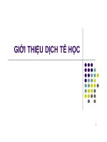 Bài giảng Dịch tễ học - Bài 1: Giới thiệu dịch tễ học