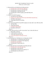 ĐỀ THI KỸ THUẬT LẠNH