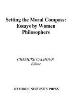 setting the moral compass essays by women philosophers dec 2003