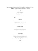 effects of recognition versus disclosure on the structure and financial reporting of share based payments